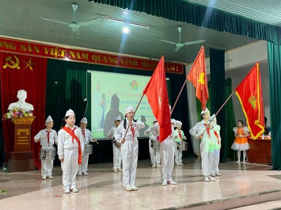 Đại hội Cháu ngoan Bác Hồ năm học 2024-2025 của Liên Đội trường TH&THCS Hợp Thành