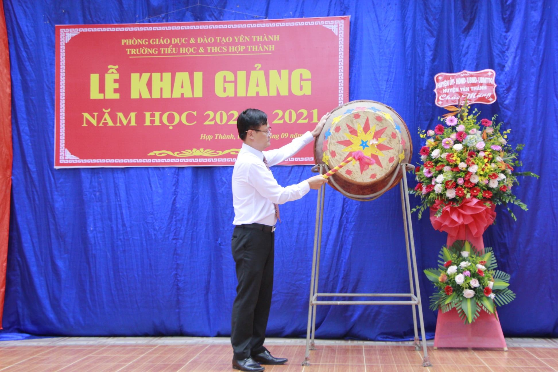 Trường TH&THCS Hợp Thành khai giảng năm học mới 2020-2021