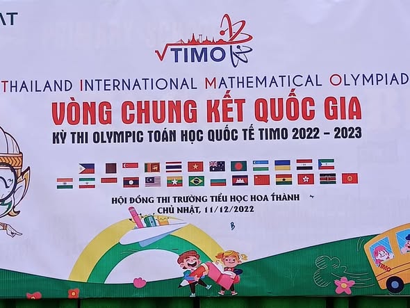 Kết quả vòng chung kết quốc gia Olympic Toán học quốc tế TIMO năm học 2022–2023