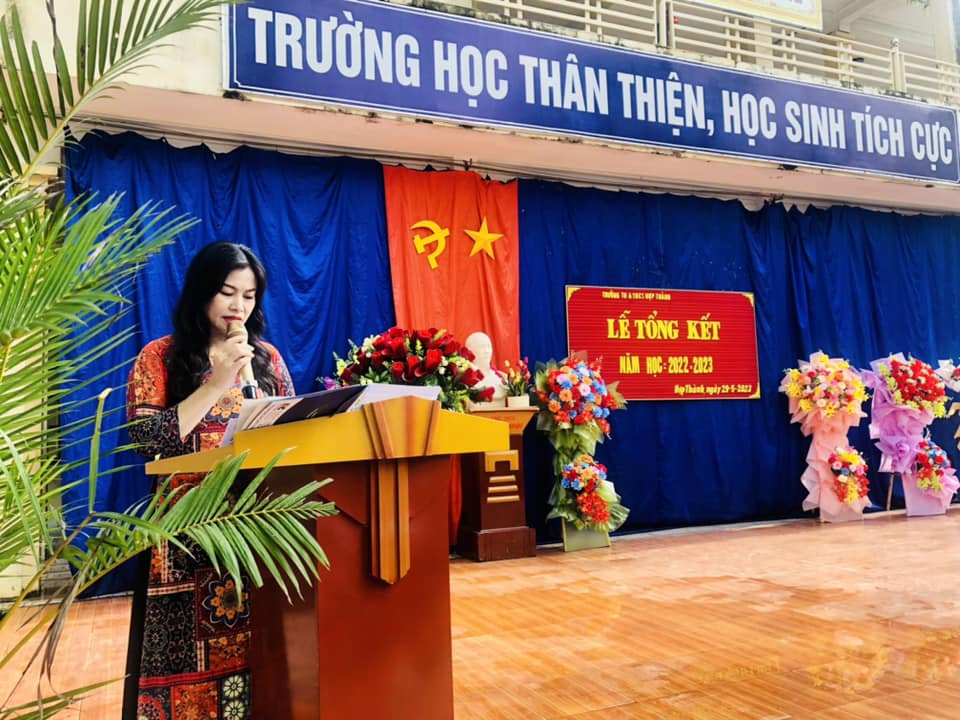 Trường TH&THCS Hợp Thành tổ chức lễ tổng kết năm học 2022-2023